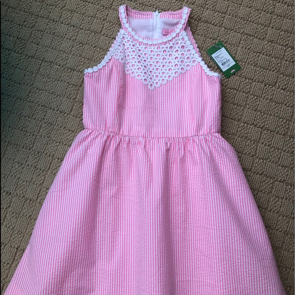 Brand New! Lilly Pulitzer Seersucker Dress Sz 14